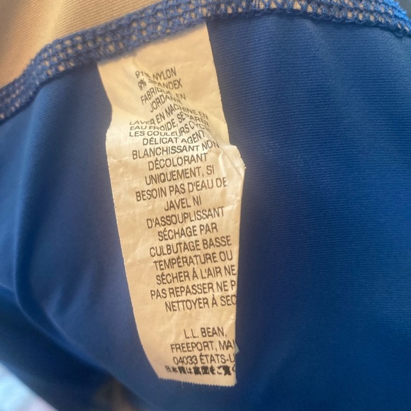 L.L. Bean  Athletic Jacket Men’s Large 1/2 Zip Blue Gray Outdoors Running - Picture 3 of 5